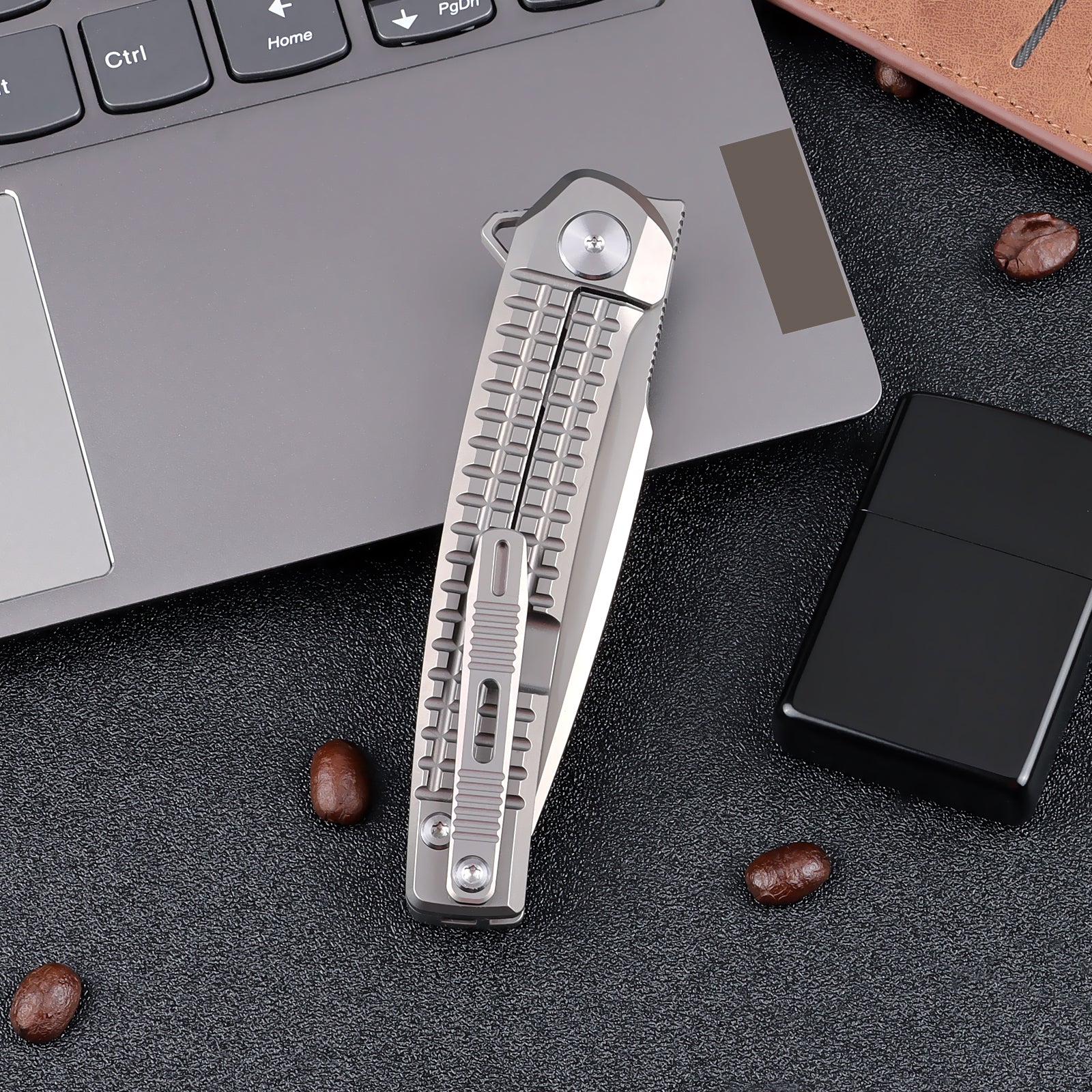 XTOUC M390 Blade Folding Pocket Knife Titanium Handle Outdoor Camping EDC Knives RX302