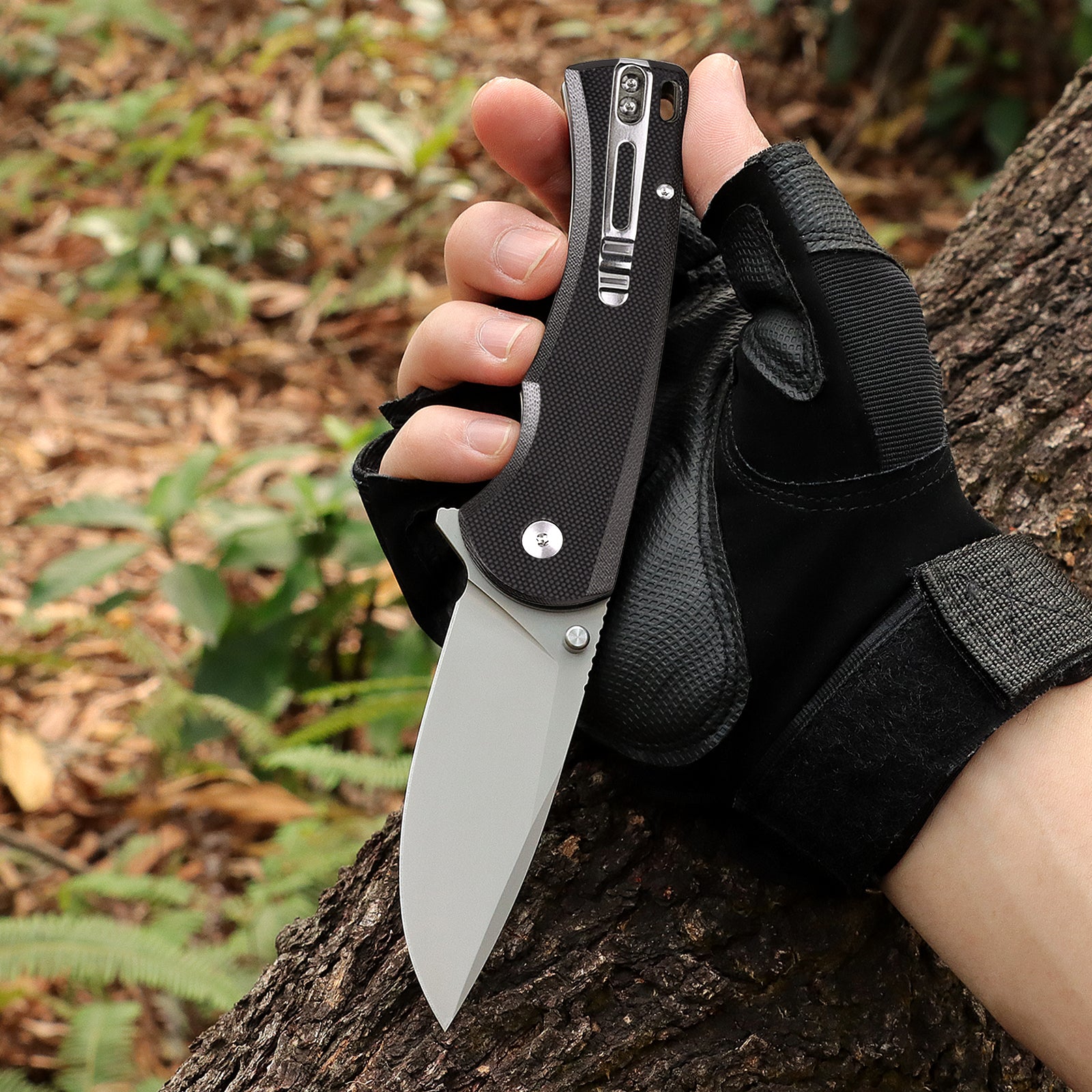  SHAN ZU Pocket Knife 3.2 in, 14C28N Steel Blade EDC Folding  Knife for Men & Women, Utility Survival Knife with G10 Handle & Pocket Clip  for Camping Fishing Hiking Hunting 